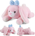 gnomantic Bunny Weighted Stuffed Animals - 12 Inch 1.0 Pounds Weighted Plushies Rabbit - Small Plush Bunny Stuffed Animals Pillow - Cute Plush Toys Gifts for Kids & Adults