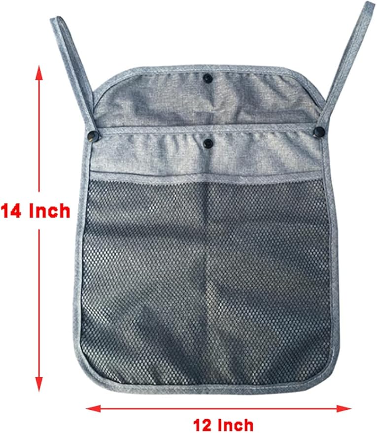 Baby Stroller Organizer Grey Infant Toddle Mesh Stroller Organizer,Detachable Straps easy hang on strollers (Grey)