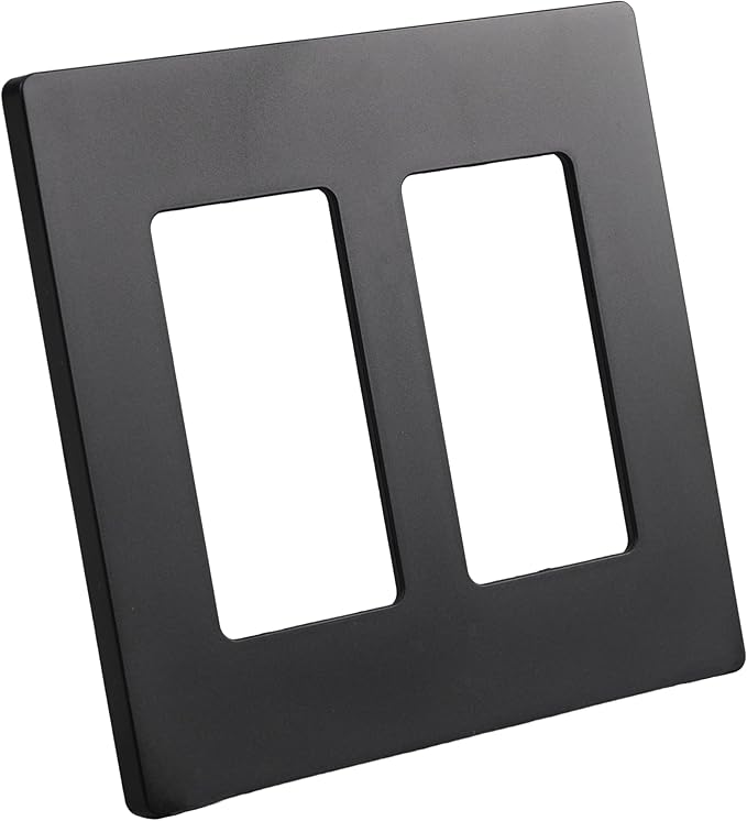 Wall Plates Screwless Design Outlet Covers UL Certified Safe Switch Plate Covers Easy Install & Clean Cover Plates Child Proof Wall Plate Kit Black