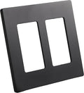 Wall Plates Screwless Design Outlet Covers UL Certified Safe Switch Plate Covers Easy Install & Clean Cover Plates Child Proof Wall Plate Kit Black