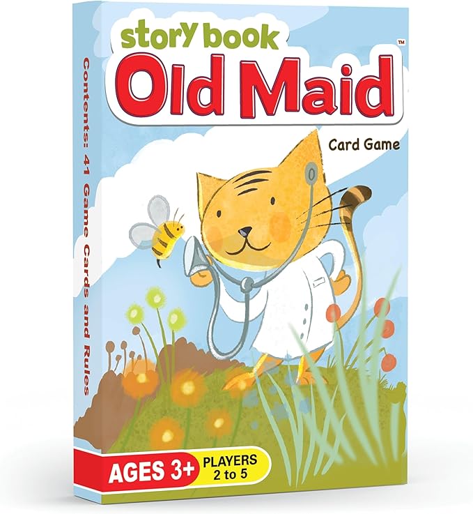 Arizona GameCo Story Book Old Maid, a Family Card Game for Kids Age 3 and Up – No Reading Required to Play – a Super Cute Classic for Families, Classroom, Stocking Stuffer or Gift Idea