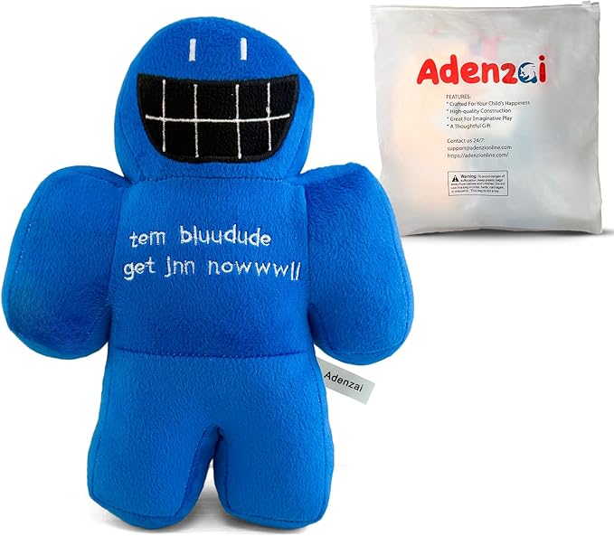 Forsaken Chance Giant Blue Plush Toy – Soft Giant Character Plush Stuffed Animal, Cute Blue Chance Collectible Plushie Gift for Kids and Gamers