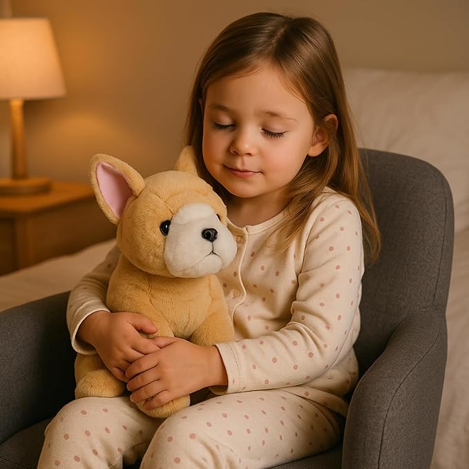 WEIGEDU French Bulldog Stuffed Animals Plush Toys Puppy Dog for Kids, Boys, and Girls - 12 inches