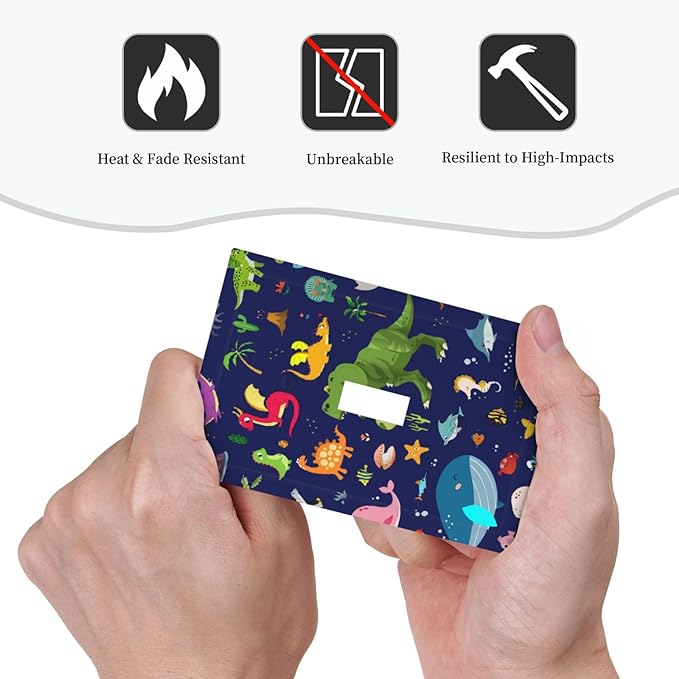 Cartoon Funny Cool Blue/Green Dinosaur Decorative Light Switch Cover 1-Gang Ocean Dolphin Safari Animal Boys Kids Single Toggle Wall Plate Electrical Device Outlet Switch Faceplate Cover Jumbo Size