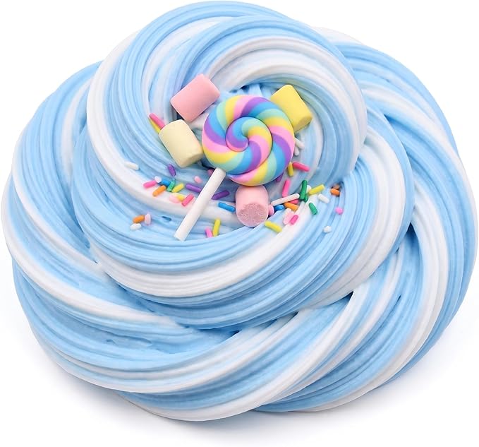 7 Pack Cake Butter Slime Kits, Soft and Non-Sticky, Birthday Gifts for Kids, for Girls and Boys Party Favor Gifts, Stress Relief Toys