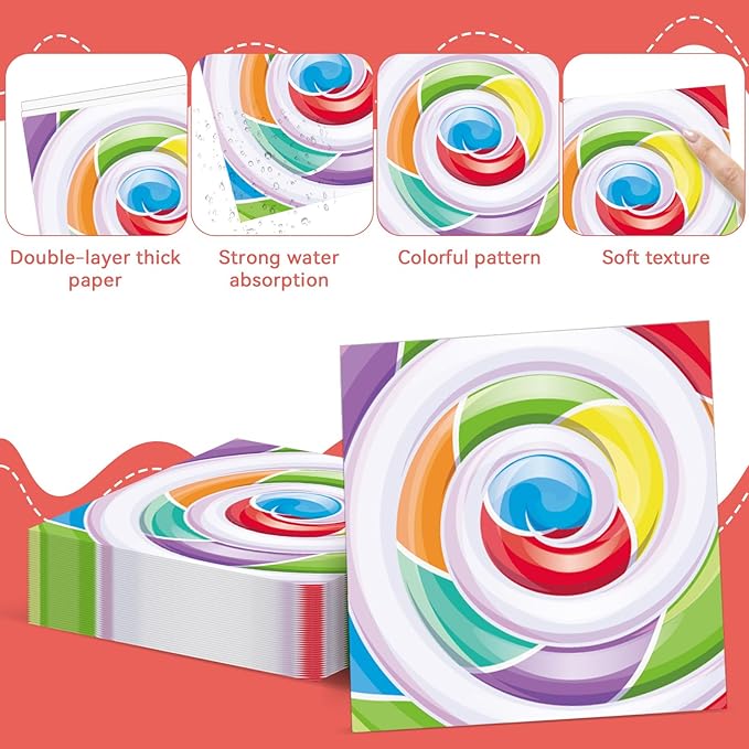 96pcs Candy World Party Supplies for 24 Guests Sweet Candy Tableware Set Lollipop Plates Napkins Dinnerware Table Decorations for Birthday Pink Donut Party Favors