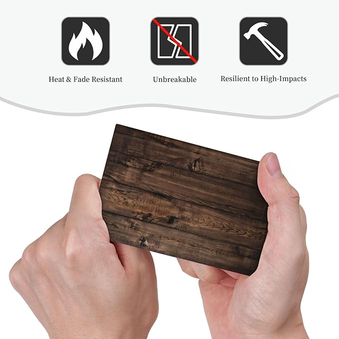 Rustic Brown Wood Plank Vintage Wooden Texture Print Light Switch Cover Plate 1 Gang No Device Blank Electrical Wall Plates Faceplate Decorative Switch Plate Covers for Farmhouse Home Decor