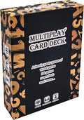Multiplay Card Deck - 108 Cards Family Party Game Set, 8-in-1 Educational Card Games for Kids & Adults, Includes Word, Rummikub, 24 Math, Picture Story & More for 2-8 Players