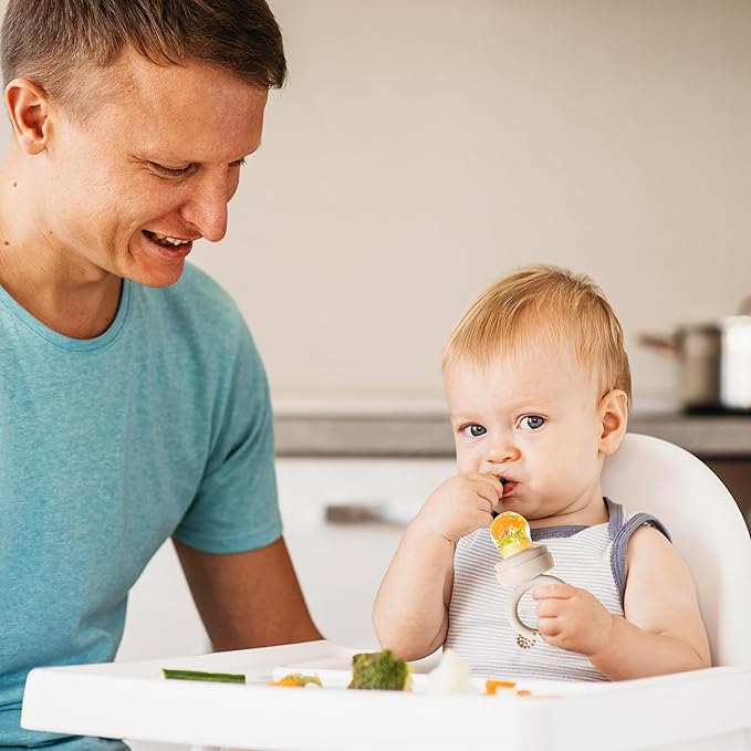 BIGSPINACH Frozen Breastmilk Teether & Forage Feeder Set Frozen Breastmilk Teether Tray