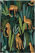 Jungle Cheetah Tropical Wildlife Leopard Green Palm Leaf Light Switch Cover Plate 1 Gang No Device Blank Electrical Wall Plates Faceplate Decorative Switch Plate Covers for Farmhouse Home Decor