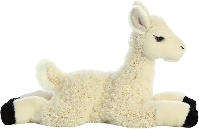 Aurora® Adorable Flopsie™ Llama Stuffed Animal - Used to Create Imaginative Play Adventures - Perfect for Birthdays, Kids and Adults, All Ages - White 12 Inches