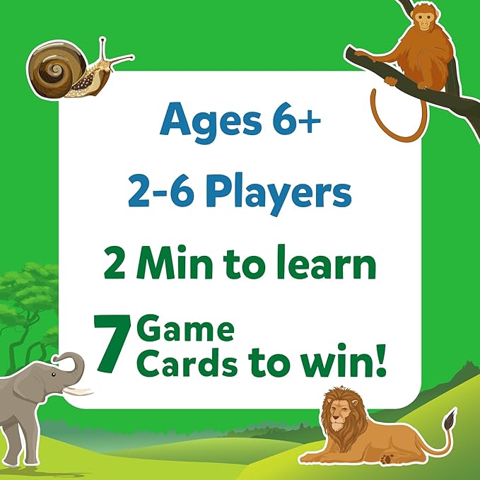 Skillmatics Guess in 10 Animal Planet, Card Game, Perfect for Boys, Girls, Kids, Teens, Adults Who Love Animals, Trivia Games, Travel Games, Screen-Free Fun, Gifts for Ages 6, 7, 8, 9, 10, and Up