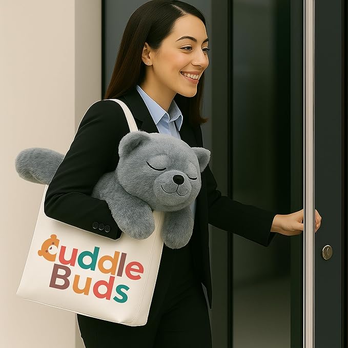 Cuddle Buds 3lbs Weighted Cat Stuffed Animal for Sensory Needs, 20'' Cat Plush Large, Weighted Stuffed Animals for Adults and Kids, Cute Soft Plush Toy Gift for Kids and Adults, Small Plushies
