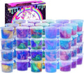 BVEHSR 48 Packs Galaxy Putty Slime, Party Favor for Kids Girls & Boys, Adults, Non Sticky, Stress & Anxiety Relief, Wet, Super Soft Sludge Toy,Easter Basket Stuffers