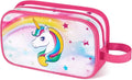 Toiletry Bag for Girls - Kids Toiletry Bag Christmas Birthday Gift Camping Travel Toiletry Case Toiletries Makeup Cosmetic Pouch Pink Water-resistant Wash Bag Dopp Kit with Mesh Pocket