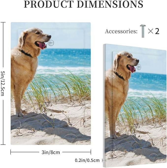 Custom Light Switch Cover Personalized Single Blank Wall Plates Decorative Add Your Design No Device Faceplate with Picture Logo Text for Bathroom Bedroom Home Decorate Standard Size