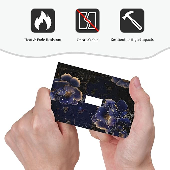 Navy Blue Floral Vintage Flower Dark Watercolor Decorative Light Switch Cover 1 Gang Single Toggle Device Electrical Faceplate Switchplates Decorator Outlet Wall Plate for Bedroom Living Room Decor