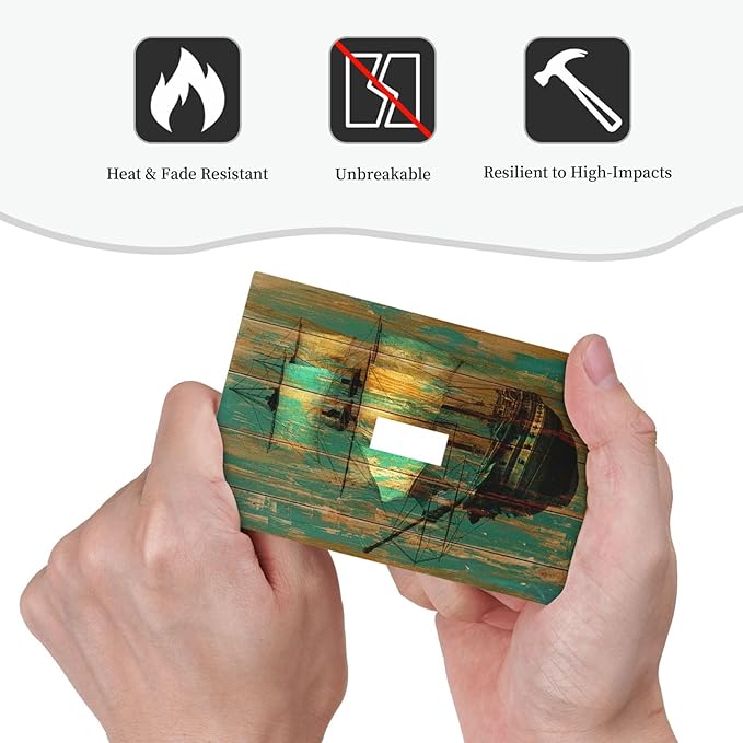Decorative Light Switch Cover Rustic Green Wood Grain Sailboat 1 Gang Single Toggle Decorator Outlet Wall Plate Device Electrical Faceplate Switchplates for Farmhouse Bedroom Decor