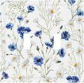 Light Switch Cover Plate Watercolor Daisy Blue Floral Vintage Plant 2 Gang Double Toggle Decorative Switch Plates Plug Cover Wall Plates Electrical Faceplate for Bedroom Home Decor
