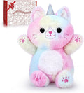 Unicorn Cat Microwavable Heating Pad-1.2lb Heating Pads for Women & Kids,Soft Pillow Plush Toy,Heatable Stuffed Animals,Bedtime Gift for Women Kids Stuffed