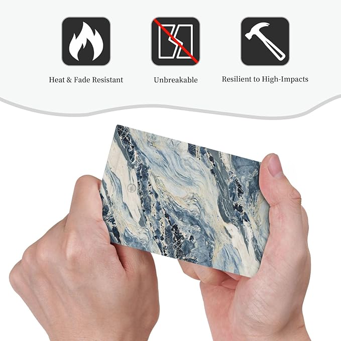 Light Switch Cover Plate Blue Grey Marbling Modern Abstract Design 1 Gang No Device Blank Electrical Wall Plates Faceplate Decorative Switch Plate for Bedroom living Room Decor