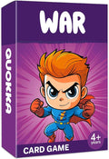 QUOKKA War Card Game for Kids Ages 4–8 – Fun Family Game with Cute Characters, Perfect for Travel, Playdates, Family Time – Educational & Engaging Playing Cards for Kids, Easy to Learn, Fast to Play
