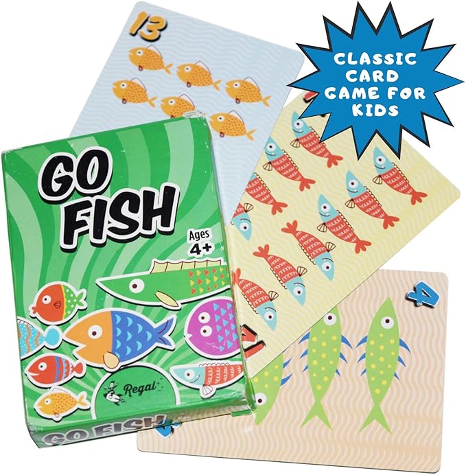 Regal Games Dedicated Card Game for Kids 4 5 6 7 8+ | Funny Travel Board Playing Game for Families (Go Fish)