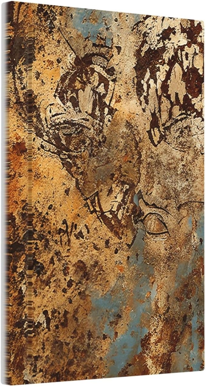 Light Switch Cover Plate Shabby Old Rusty Antique Brass Copper Print 1 Gang Blank No Device Decorative Outlet Covers Electrical Wall Plate Switchplate for Kitchen Home Decor