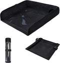 COOLBEBE Airplane Tray Table Cover, Foldable Travel Tray Cover for Toddlers 1-3, Universal Fit for Airplane, Car Seat, High Chair, Machine Washable, Portable, Black