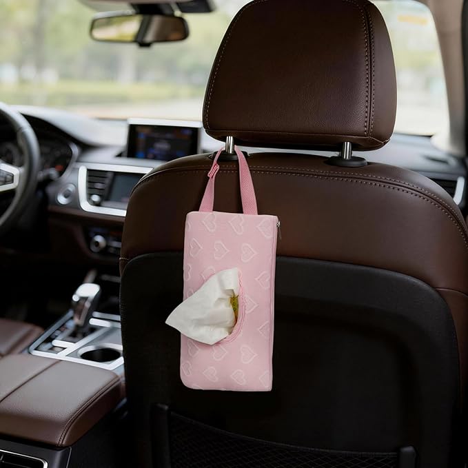 Quilted Baby Wipe Holder Quilted Wipe Pouch Portable Hanging Floral Wet Wipes Bag for Car, Stroller