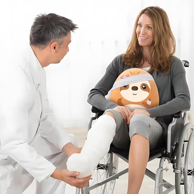 Get Well Soon Sloth Plush - Get Well Soon Stuffed Animal Healing Gift for Recovery, Sympathy and Cheerful Pillow Plush, 9 Inch
