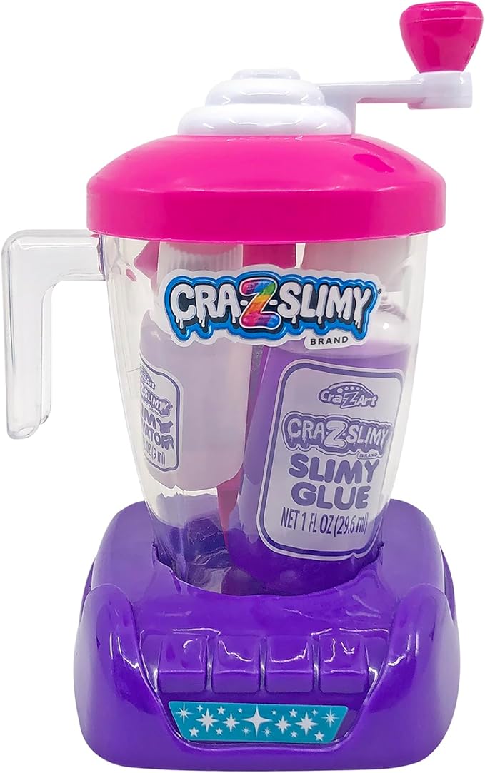 Craz-Slimy Crazy Blendz DIY Slime Making Mixer - Assorted Colors - Kids DIY Slime Craft Kit, Easter Basket Stuffer, 5" x 3.25" (Pack of 2)