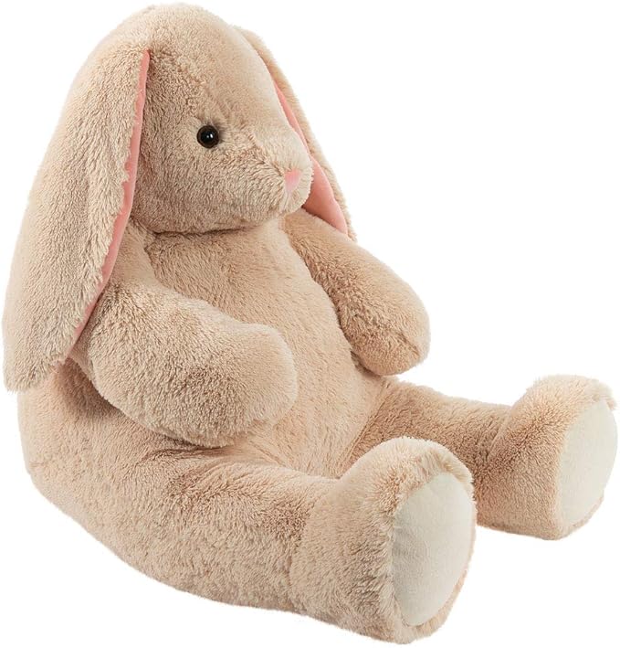 Vermont Teddy Bear Giant Easter Bunny Stuffed Animal | 4 Foot Bunny Plush Toy | Jumbo Emotional Support Plush for Kids and Adults | Crafted in the USA