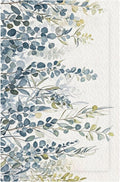Decorative Blank Wall Plate with Green & Blue Watercolor Eucalyptus Botanical Foliage Design Single Gang No Device Outlet Covers 1 Gang Light Switch Covers for Contemporary Living Room Decor
