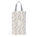 Quilted Baby Wipe Holder Quilted Wipe Pouch Portable Hanging Floral Wet Wipes Bag for Car, Stroller