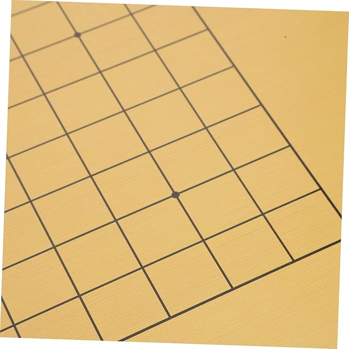 Garneck Wooden Go Chess Board Set 2PCS Double-Sided Go Game Board for Boys and Girls and Adults Portable Educational Strategy Game for Family Gatherings and Travel