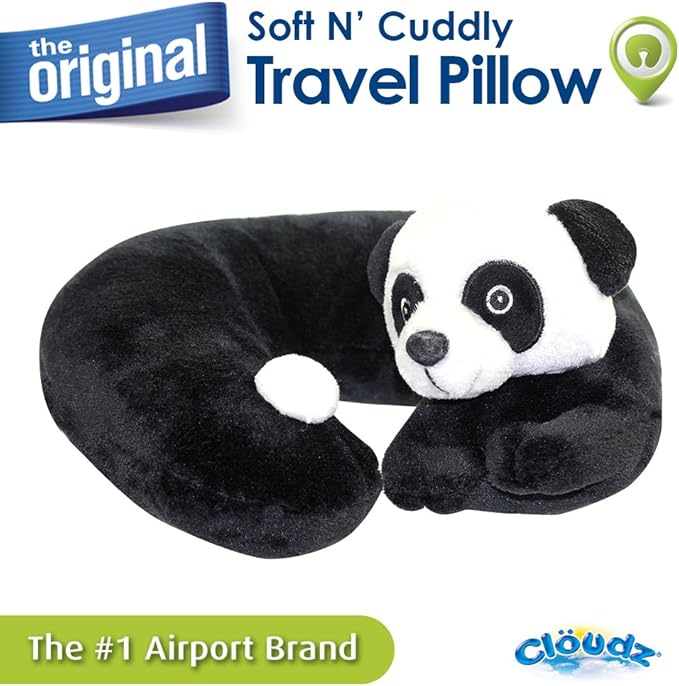 Cloudz Kids Plush Animal Neck Pillow - Panda