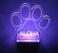 Night Light Multi Color Personalized LED Plug-in, Ultra-Slim Touch Night Light Smart Dusk to Dawn Sensor, Kids Children's Bedroom Kitchen Bathroom Hallway Play Room Variations (Paw Print)