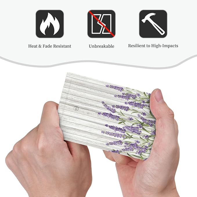 Rustic Wooden Plank Lavender No Device Blank Wall Plate 1 Gang Light Switch Cover Electrical Switchplate Faceplate Decorative Outlet Covers for Bedroom Bathroom Kitchen Decor