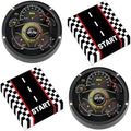 50Pcs Race Car Party Plates and Napkins Race Car Birthday Party Decorations Racing Themed Paper Dessert Plates Start Your Engines Tableware Set Serves 25 Guests Kids Boys Baby Shower Party Supplies