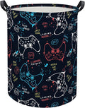 HIYAGON Game Laundry Basket Boys Kids Baby Laundry Hamper Dirty Clothes Organizer Toy Storage Bin Nursery Hamper for Bedroom Room Decor(Game)