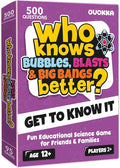 Board Games for Kids 8-12 – Family Card Games for Kids and Adults – Science Trivia Cards for Family Game Night – Who Knows Chemistry Physics Astronomy Better – Fun Card Game for Families and Teens