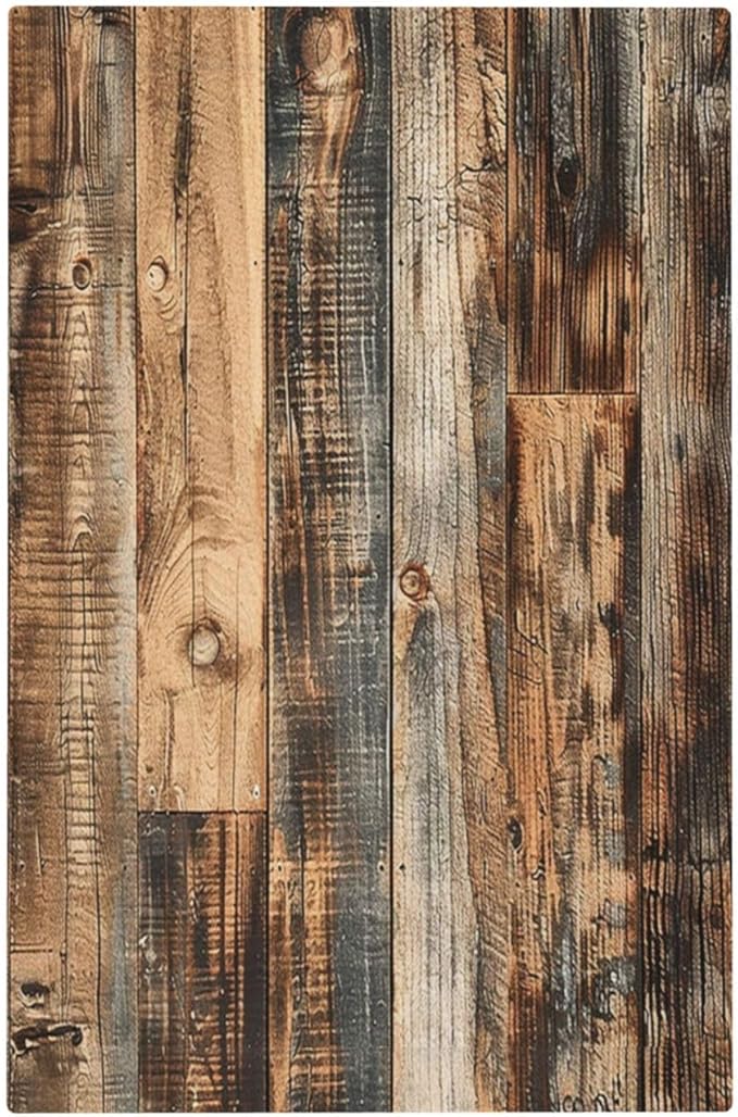 Light Switch Cover Plate Rustic Brown Wood Pattern Splice Plank 1 Gang No Device Blank Electrical Wall Plates Faceplate Decorative Switch Plate For Farmhouse Cabin Decor