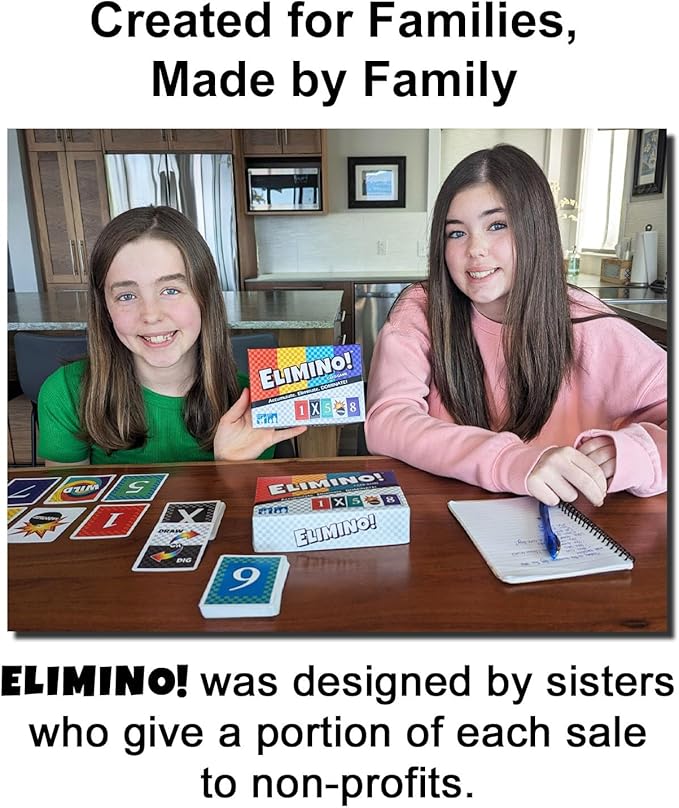 Elimino Family Card Game – Fast & Simple Gameplay that Brings Everyone Together | Easy to Learn, Ages 7+, Great for Kids, Parents & Grandparents