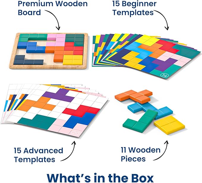 Dementia Activities for Seniors, Memory Games for Seniors with Alzheimers, Wooden Tiles Matching Puzzle Game, Dementia Products for Elderly Adults, Brain Exercise Gift for Parents or Nursing Home