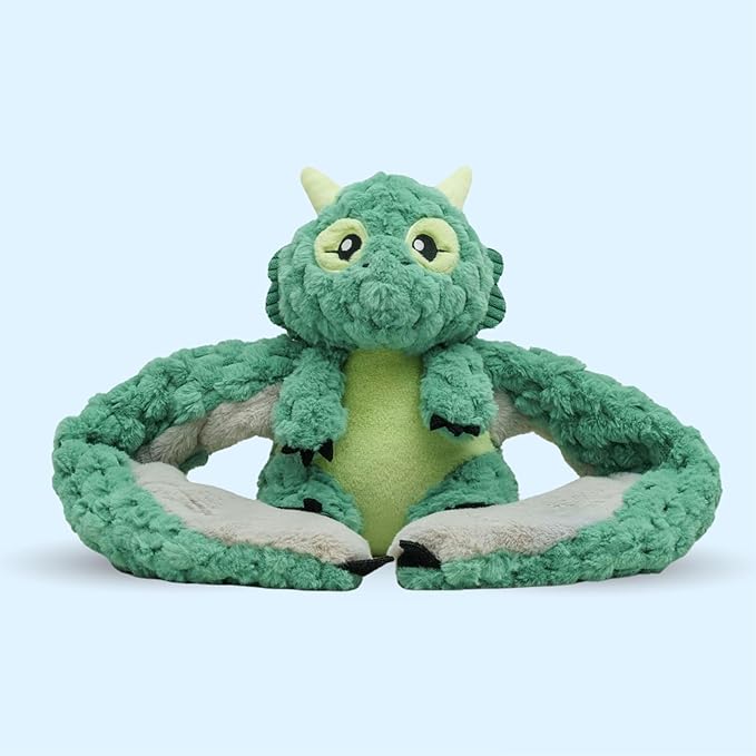 HUGIMALS Hugarounds Zephyr the Dragon 2.5 lb Microwaveable Weighted Plush Neck & Shoulder Wrap | Soothing, Comforting Hugs for Self-Care & Relaxation | Unscented for Ages 2+