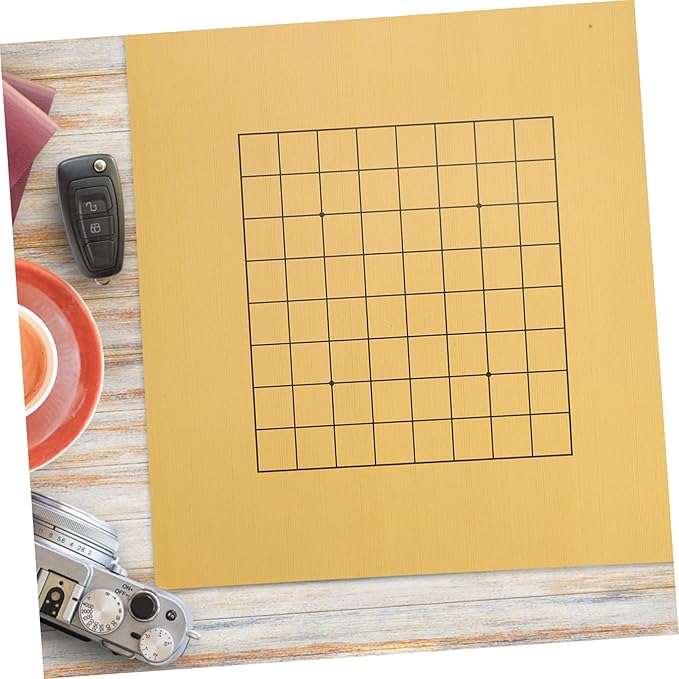 DECHOUS 2pcs Wooden Go Chess Board with Dual-Sided Design Portable and Easy to Store for Boy Girl and Adults Enhances Patience and Thinking Skills