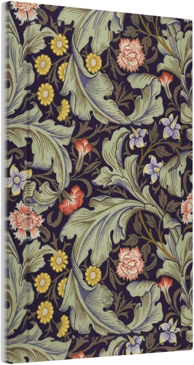 Boho William Morris Floral Green Leaves Flower Light Switch Cover Plate 1 Gang No Device Blank Electrical Wall Plates Faceplate Decorative Switch Plate Covers for Farmhouse Home Decor