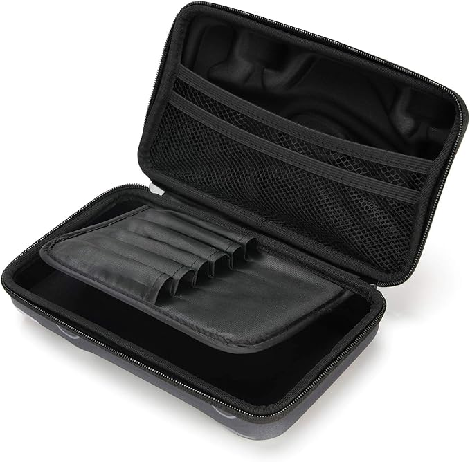 rockpapa Large-Capacity Race Car Pencil Case, Pencil Box, Storage Box for School Students Boys Teens Kids Toddlers Grey Red