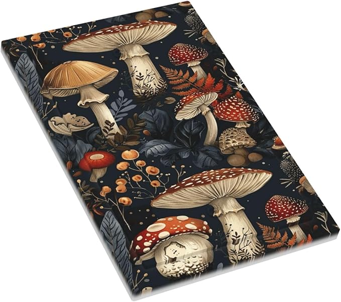 Light Switch Cover Plate Vintage Mushroom Floral 1 Gang No Device Blank Wall Plate Decorative Switch Plate Covers Electrical Outlet Cover for Bedroom Kids room Decor